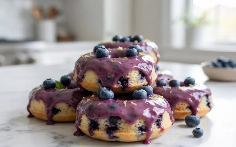Blueberry Cake Donuts