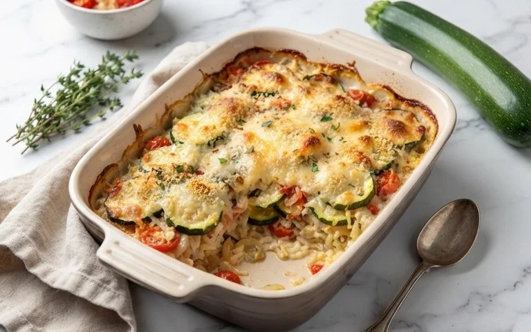 Julia Child's Zucchini and Rice Gratin (Tian de Courgettes au Riz)