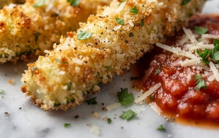 Parmesan Crusted Zucchini Sticks