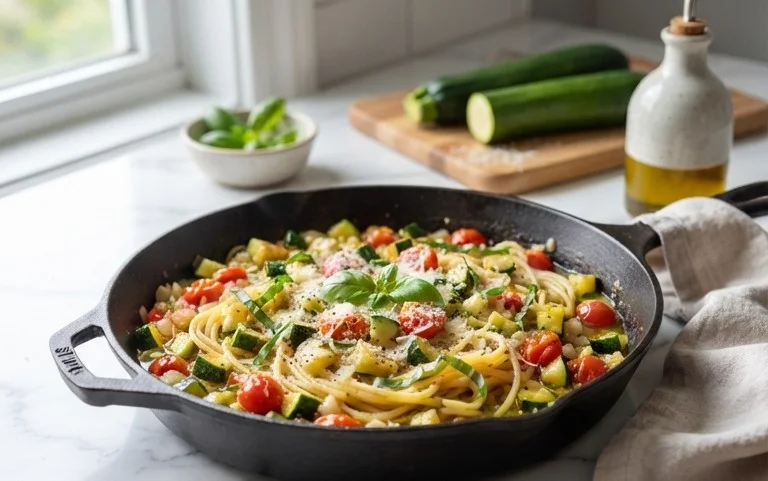 Simple Fresh Zucchini Pasta Sauce