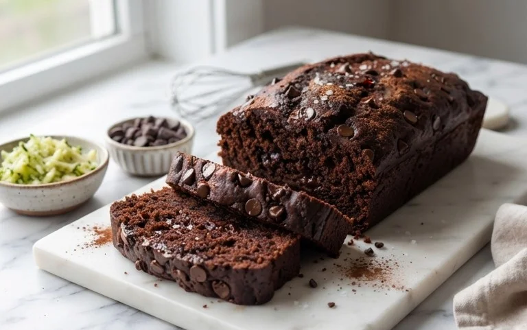 Double Dark Chocolate Zucchini Bread