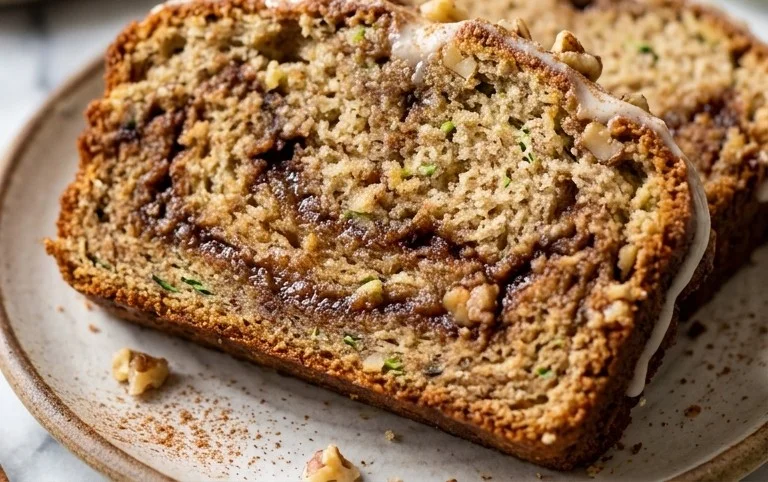 Moist and Delicious Cinnamon Swirl Zucchini Bread